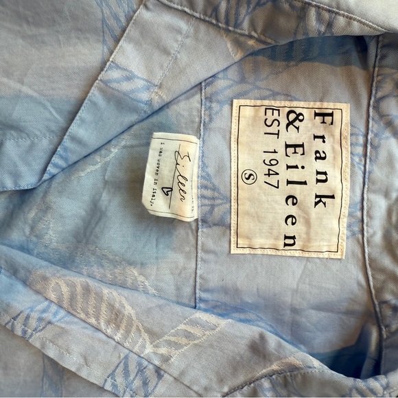 Frank & Eileen Sky Blue Rope Print Shirt - Picture 3 of 10
